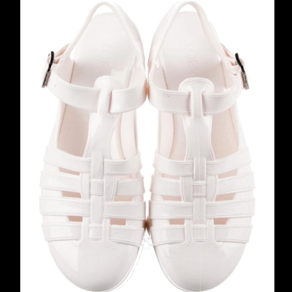 LOEWE
Rubber Slingback Platform 
Women's Size: 7 | IT 37